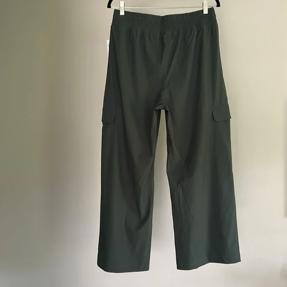 Old Navy Wide Leg Active Pants - “Dark Ivy” Green - Picture 3 of 7